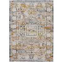 VINTAGE-TEPPICH Beige Springs 77/150 cm - Blau/Beige, Naturmaterialien/Textil (77/150cm) - Atticgo