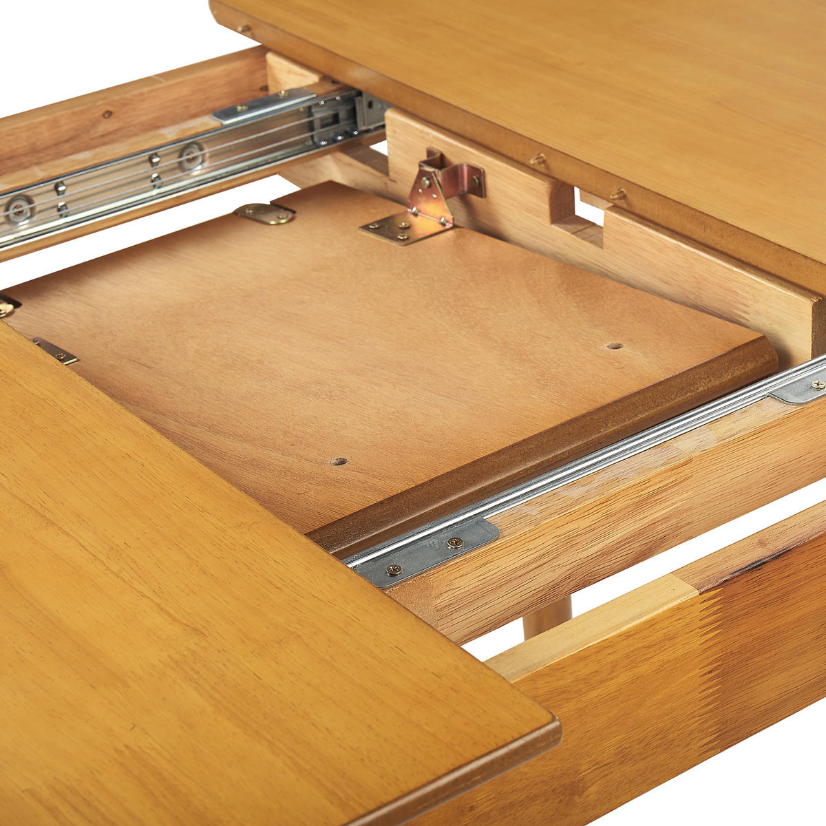 ESSTISCH 100-130/80/75 cm Hellbraun Rechteckig Toms - Hellbraun, Holzwerkstoff (80/80/75cm) - Beliani