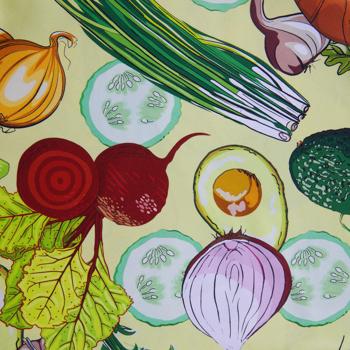 TISCHDECKE Verdure Gemüse - 100% Baumwolle Bunt 160x160 cm - Multicolor, Textil (300/160cm) - Butlers