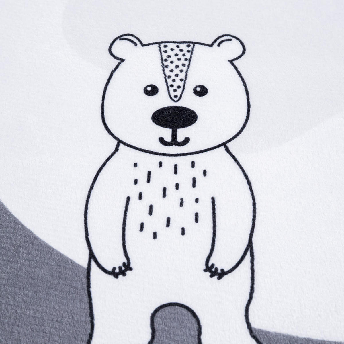 KINDERTEPPICH waschmaschinenwaschbar Reise Kinderzimmer schmutzabweisend Weiß Rund 120D - Weiß, Textil (120/120cm) - KADIMA DESIGN