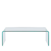 COUCHTISCH - Glas - Transparent - Transparent, Glas (110/55/35cm) - Drawer