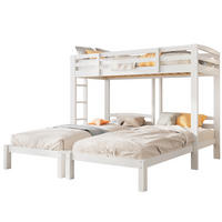 PATROVÁ postel 90/200 cm bílá z masivního dřeva s bočním žebříkem - bílá, dřevo (90/200cm) - OKWISH