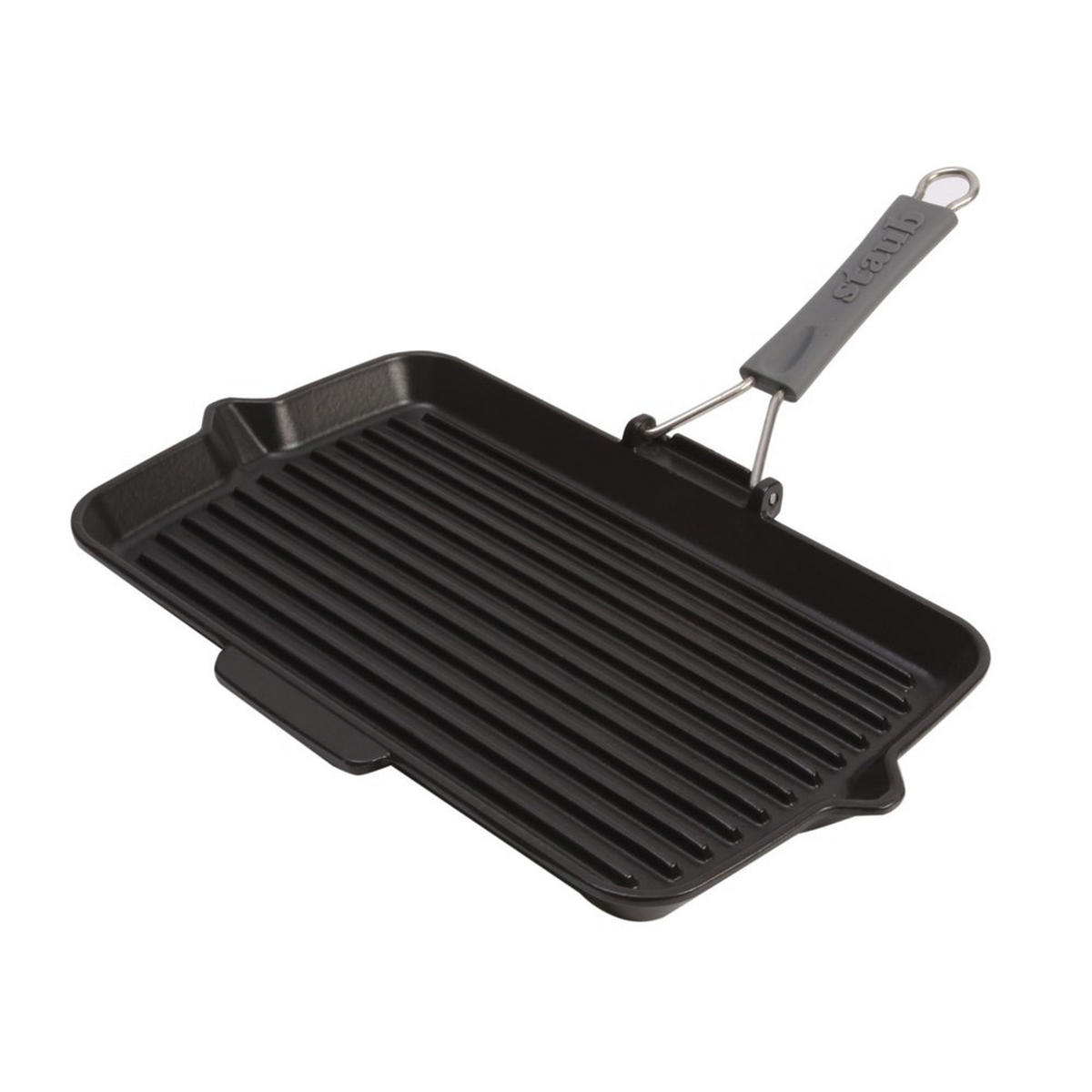 GRILLPFANNE Schwarz 34/21/3.4 cm 405093430 - Schwarz, Metall (34cm) - Staub
