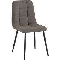 STUHL Cord Taupe - Taupe, Textil/Metall (45/84/55cm) - CLP
