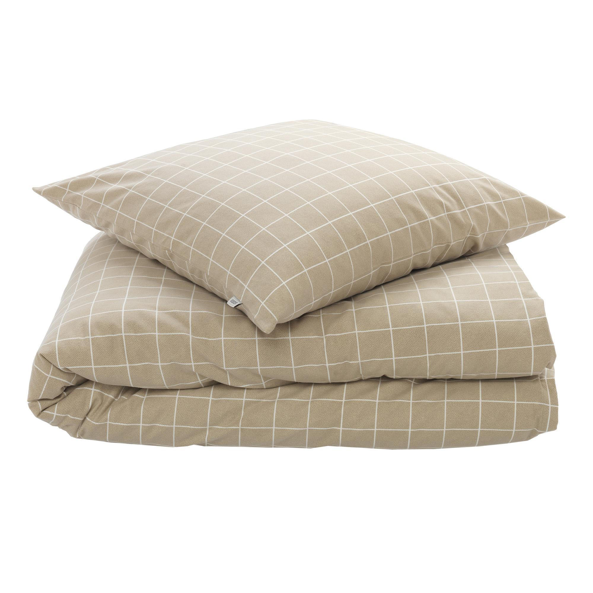 WENDEBETTWÄSCHE SW-JUST Flanell 200/200 cm  - Sandfarben/Beige, Basics, Textil (200/200cm) - Schöner Wohnen