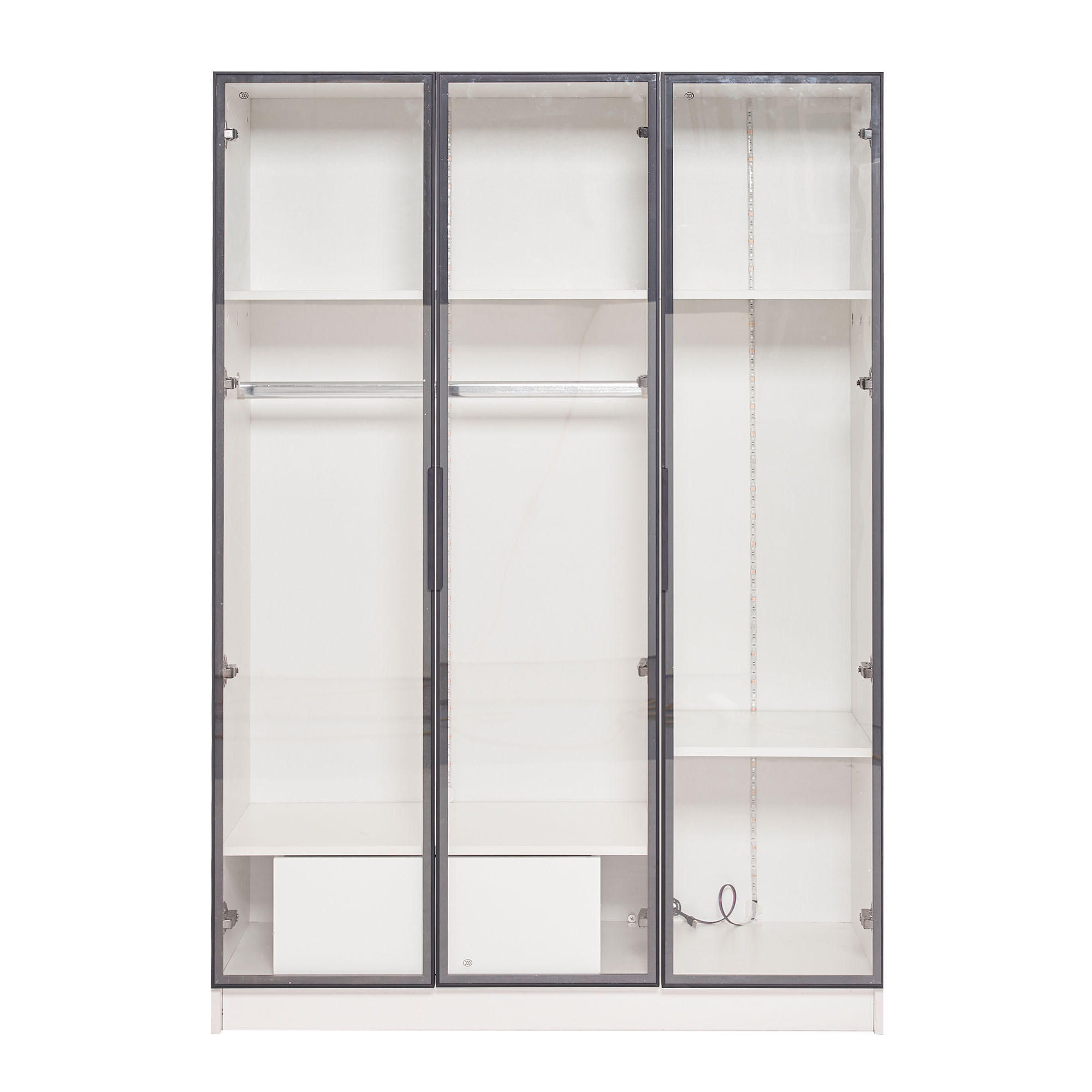 Flieks Kleiderschrank Weiß 110x160x50 cm