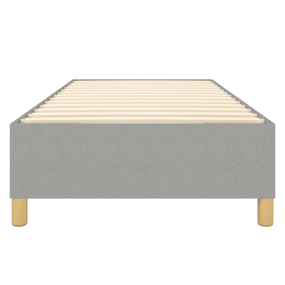 BOXSPRINGBETTGESTELL Hellgrau 100/200 Cm Stoff - Hellgrau, Textil (100/200cm) - vidaXL