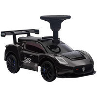 RUTSCHAUTO, Maserati, Hupe & Musik, Flüsterreifen, für 1,5 bis 5 Jahre, bis 25 kg, Schwarz - Schwarz, Kunststoff/Metall (65/29/37cm) - AIYAPLAY