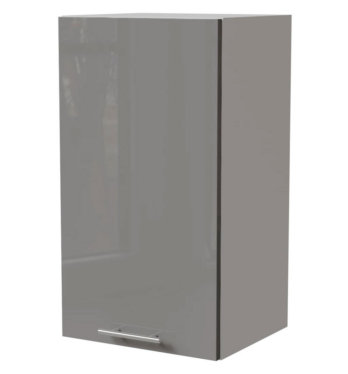 KÜCHENHÄNGESCHRANK Essen W2/40 Grau Hochglanz / Weiß Matt 40 / 32,5 / 72cm - Weiß/Grau, Holz/Holzwerkstoff (40/72/32.5cm) - Feldmann-Wohnen