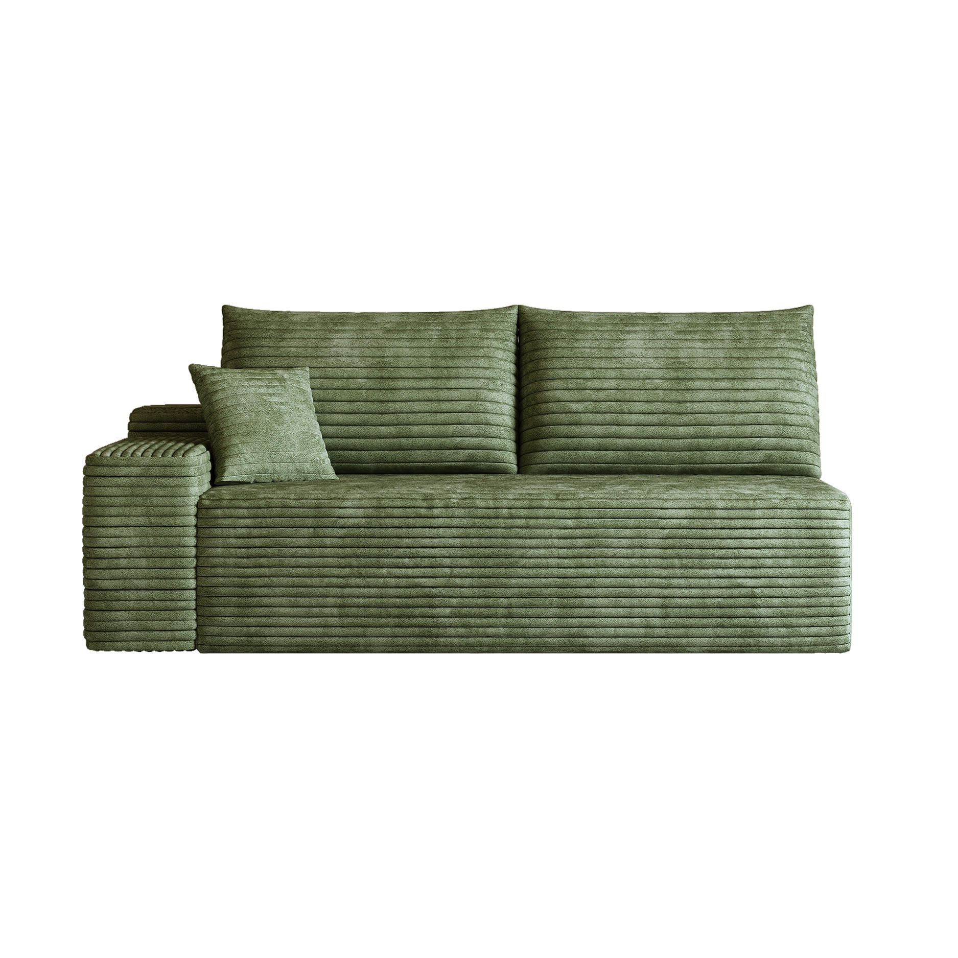 SOFAELEMENT DE-34721 linke Chaiselongue Grün - Grün, Textil (95/83/175cm) - ComfortXL