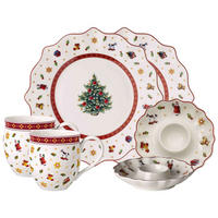 FRÜHSTÜCKS-SET Toy's Delight weiß-rot 6er Set - Rot/Weiß, Keramik (1/1/1cm) - Villeroy & Boch