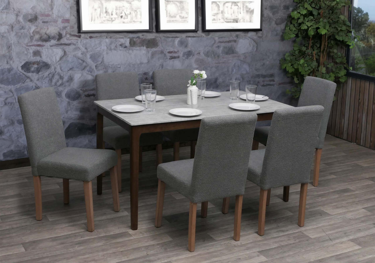 ESSZIMMERSTUHL Grau 4er-Set - Grau, Textil (42/90/50cm) - MCW
