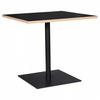 ESSTISCH Schwarz 80x80x75,5 cm - Schwarz, Holz/Metall (80/80/75.5cm) - AlterEgo