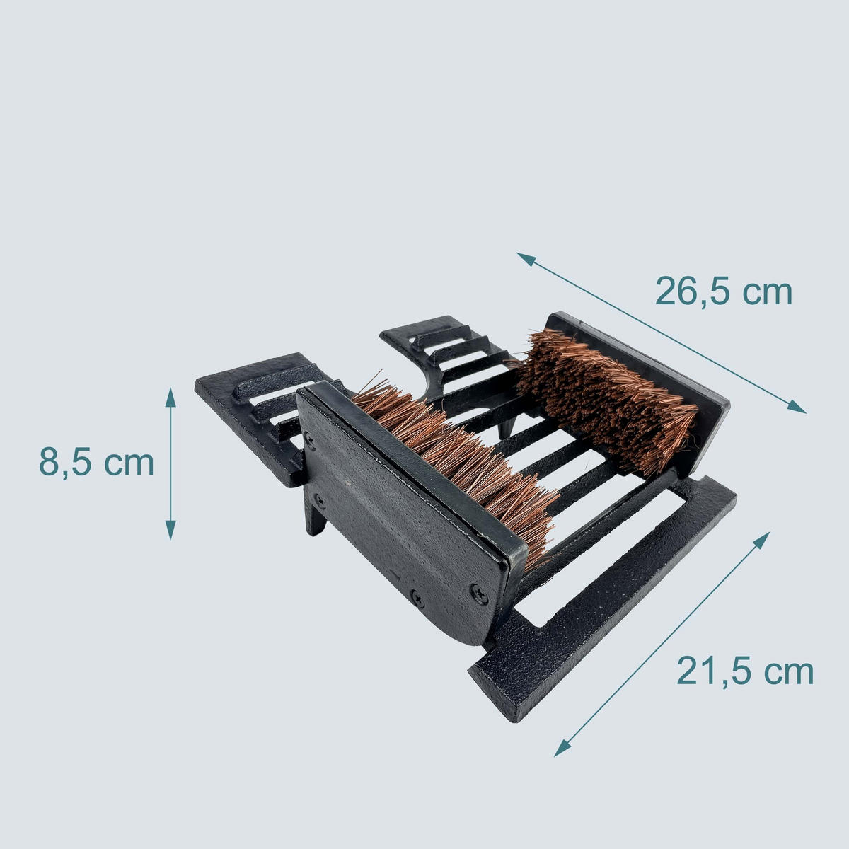 ČISTIČ topánok - čierna, kov (21.5/26.5cm) - Relaxdays