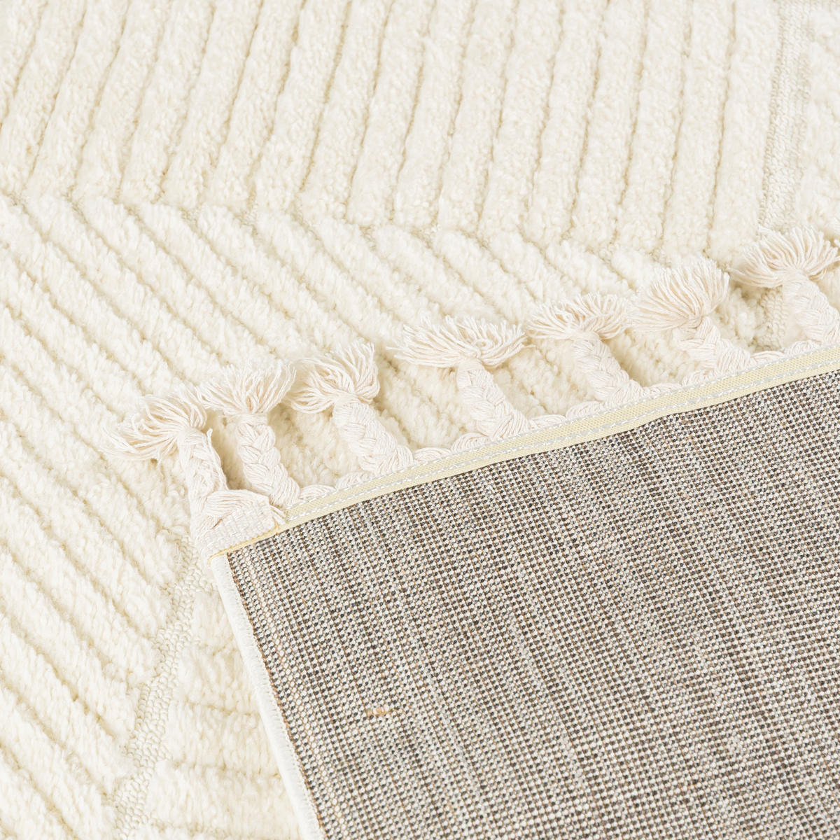 TEPPICH Beige Geometrisch, Moderne 160 x 230 cm - Creme, Textil (160/230cm) - Mazovia