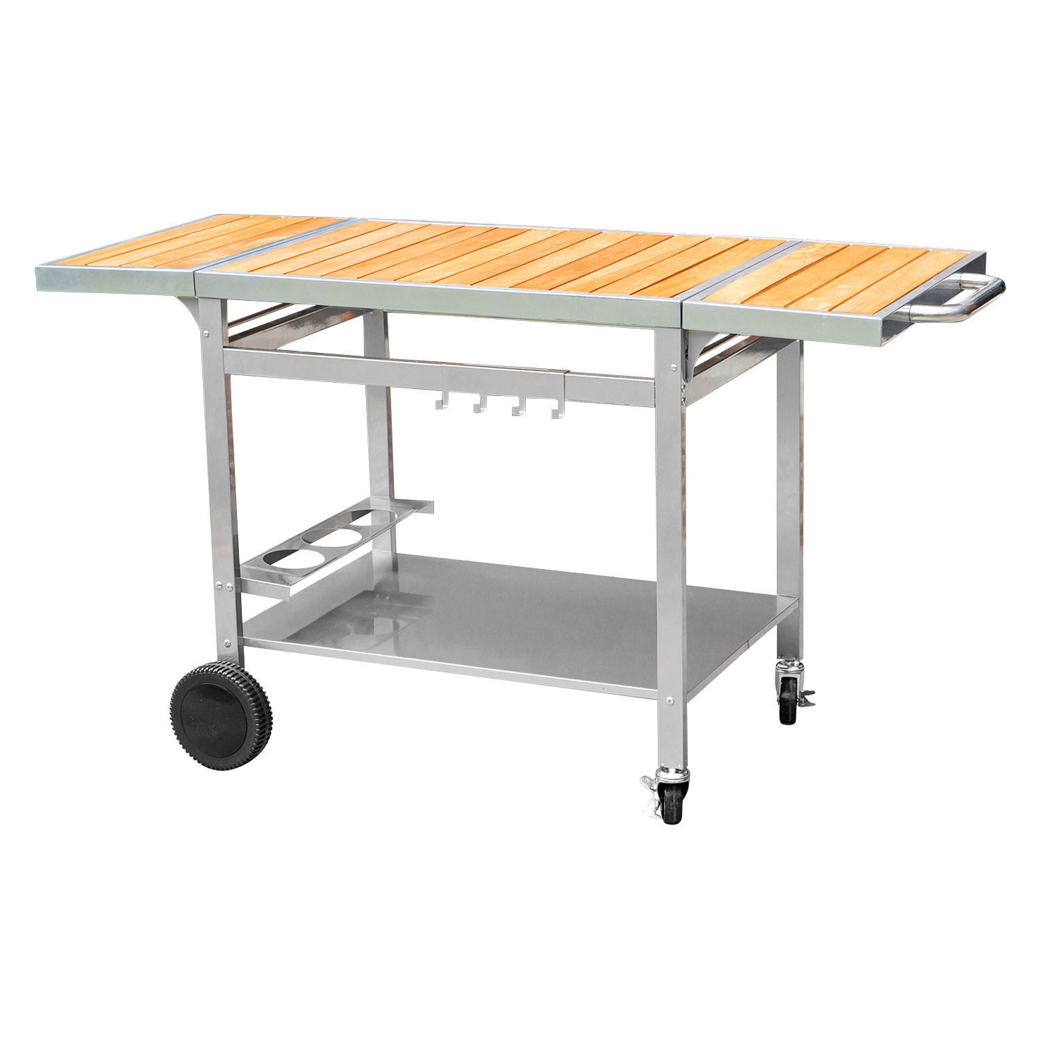BEISTELLTISCH Grandi XL - Grau, Metall (65/80.5/147cm) - Cook'in Garden