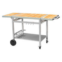 BEISTELLTISCH Grandi XL - Grau, Metall (65/80.5/147cm) - Cook'in Garden