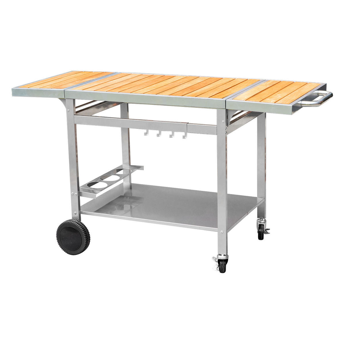 BEISTELLTISCH Grandi XL - Grau, Metall (65/80.5/147cm) - Cook'in Garden