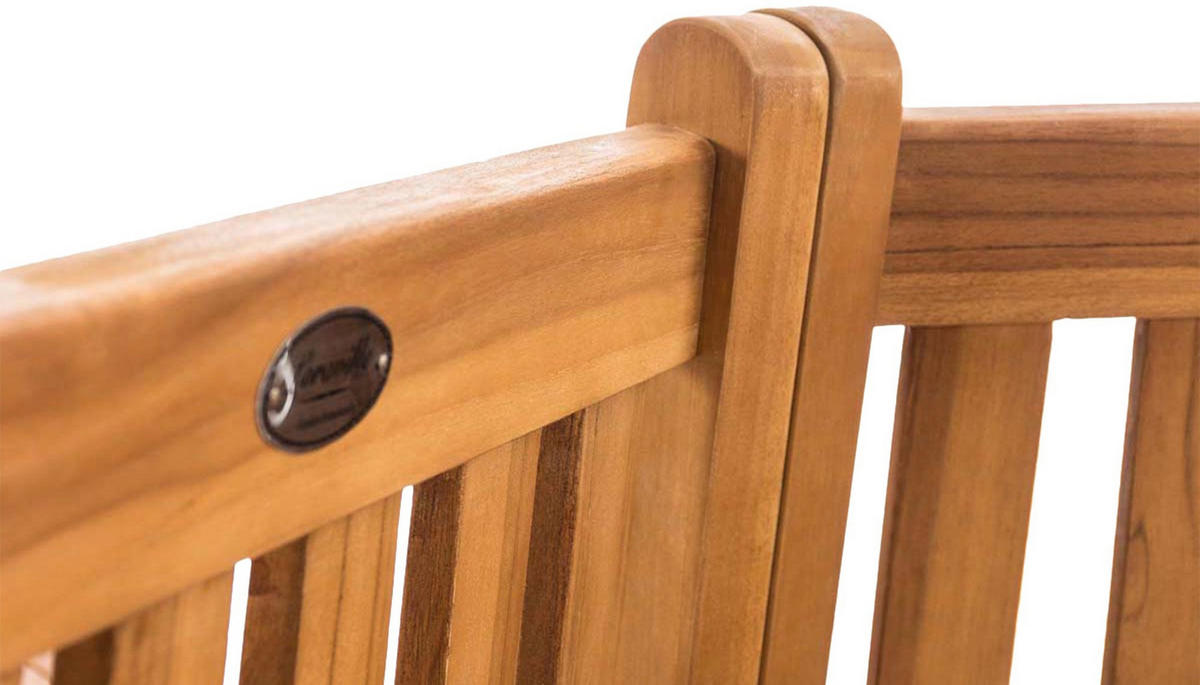 GARTENBANK 250/125 cm Holz teak - Teakfarben, Holz (250/93/125cm) - CLP