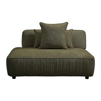 RECAMIERE ohne Schlaffunktion - 1 Person - stoff - khaki Lelaco - Schlammfarben, Textil (145/74/105cm) - Vente-Unique