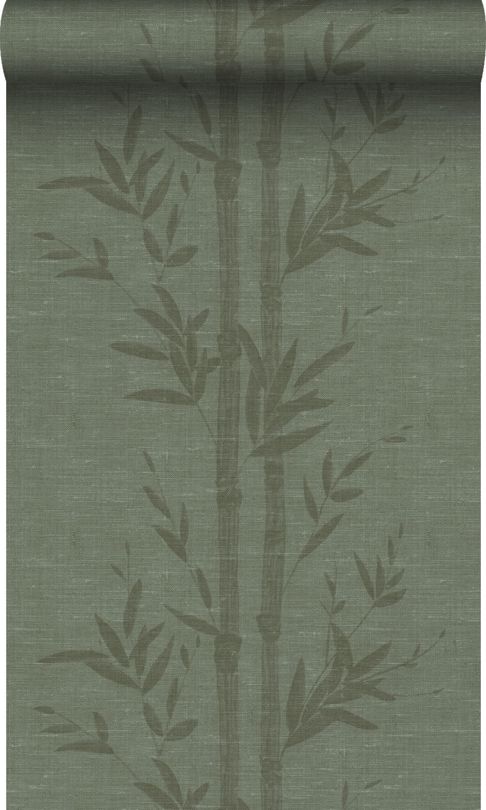 TAPETE Bambusmuster 50 x 900 cm - Grün, Papier (50/900cm) - Origin Wallcoverings