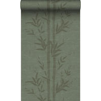 TAPETE Bambusmuster 50 x 900 cm - Grün, Papier (50/900cm) - Origin Wallcoverings