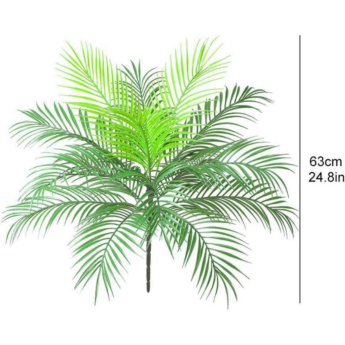 KUNSTPFLANZE Areca Palm 63 cm Grün - Grün, Kunststoff (40cm)