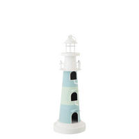 NISTKASTEN LEUCHTTURM - Blau, Metall (35.5/63/55cm) - J-Line