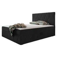 BOXBETT Simoti - Schwarz, Holzwerkstoff (160/200cm) - MIRJAN24