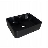 WASCHBECKEN, schwarz 48/38/14 cm - Schwarz, Keramik (48/14/38cm) - Rebiko
