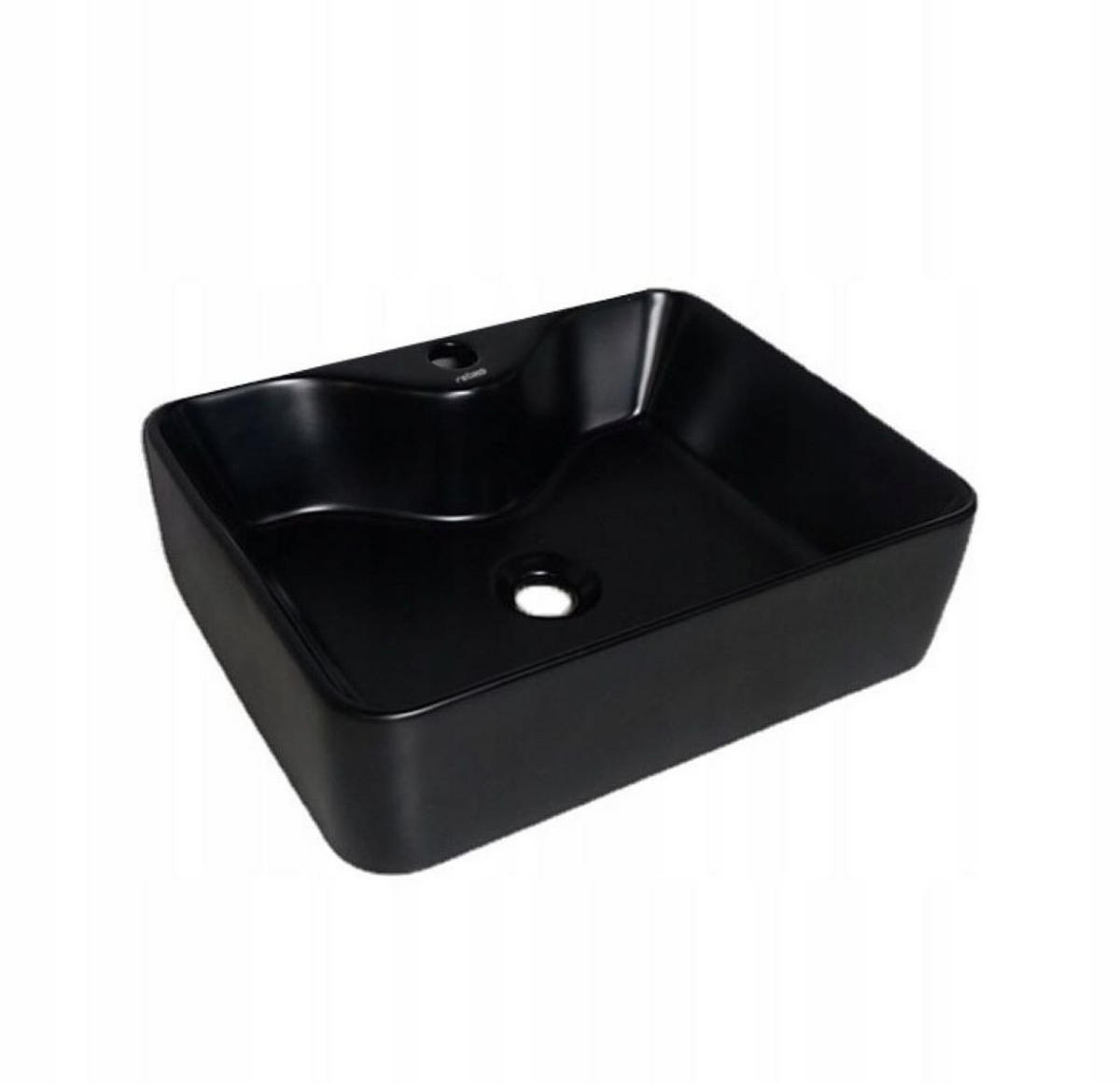 WASCHBECKEN, schwarz 48/38/14 cm - Schwarz, Keramik (48/14/38cm) - Rebiko