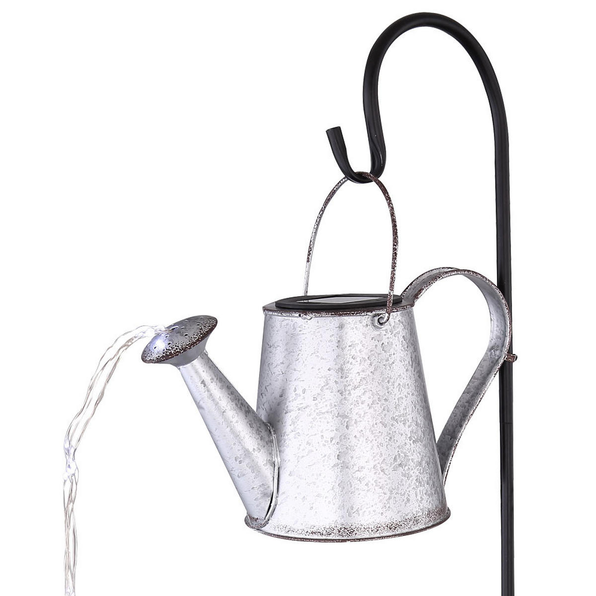 LED WEGELEUCHTE Solar Steckleuchte Silber - Silberfarben, Metall (30/17/112cm)