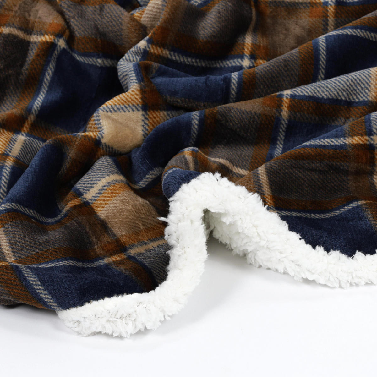 DECKE Kariert 200/150 cm - Blau, Textil (150/200cm) - Home Styling Collection