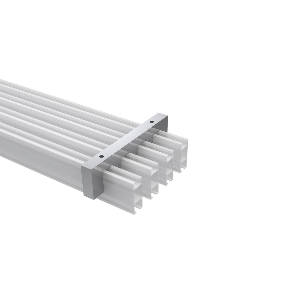 DECKENTRÄGER FÜR GARDINENSTANGEN INNENLAUF 14x35 mm, Smartline 4-läufig, Chrom - Chromfarben, Metall (12.5/3.4/1.2cm) - INTERDECO