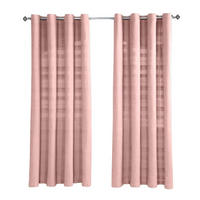 ÖSENVORHANG Rajput blickdicht 2er-Set, 167/228 cm - Rosa, Textil (167/228cm) - Homescapes