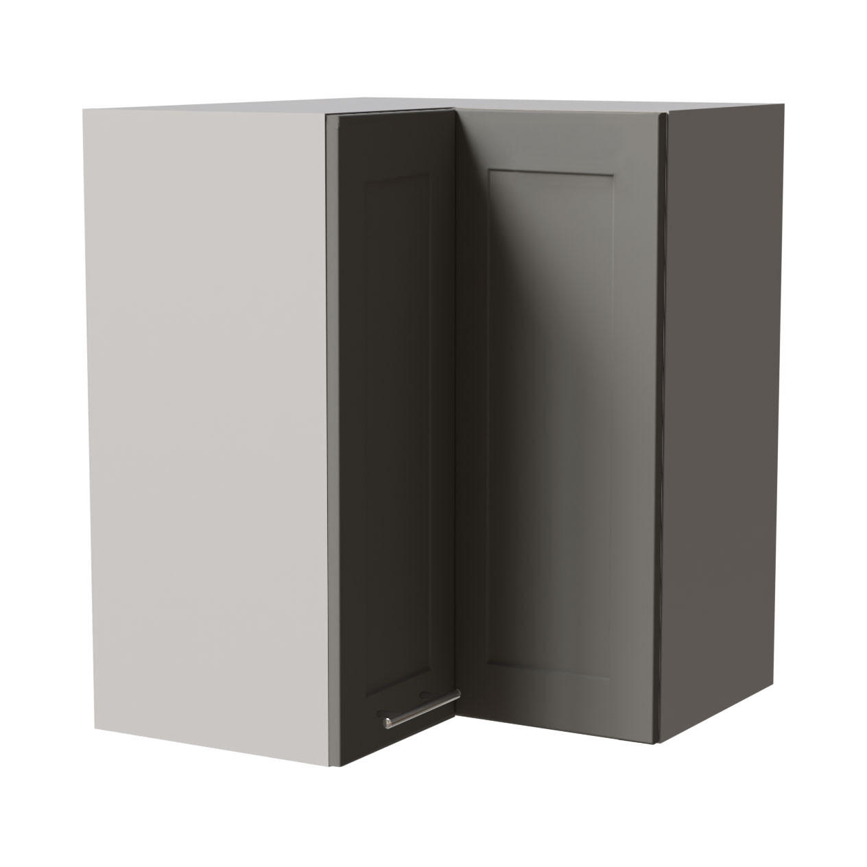 ECKHÄNGESCHRANK Oslo W12/60 Grau / Dust Grey Matt 60 / 60 / 72cm - Grau, Holz/Holzwerkstoff (60/72/60cm) - Feldmann-Wohnen