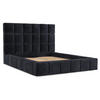 POLSTERBETT Skiathos mit Stauraum 160/200 cm Schwarz im Terra NW Stoff - Schwarz/Naturfarben, Holz/Holzwerkstoff (160/200cm) - AltaBeds