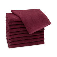 GÄSTETÜCHER, 10er-Set, 30x50 cm, 100% Baumwolle, Rot - Bordeaux, Textil (30/50cm) - Zollner