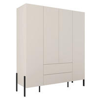 SKRIŇA 4 dvere Bérénice Kašmír - béžová, kompozitné drevo (180/210/59.5cm) - Petits-meubles