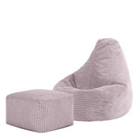 KINDERSITZSACK mit Hocker Dalton Cord - Flieder, Textil (69/59/65cm) - icon