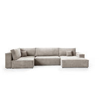 WOHNLANDSCHAFT Pablo Maxi mit Schlaffunktion Beige Cord - Beige, Textil (397/85/148cm) - Bromarkt