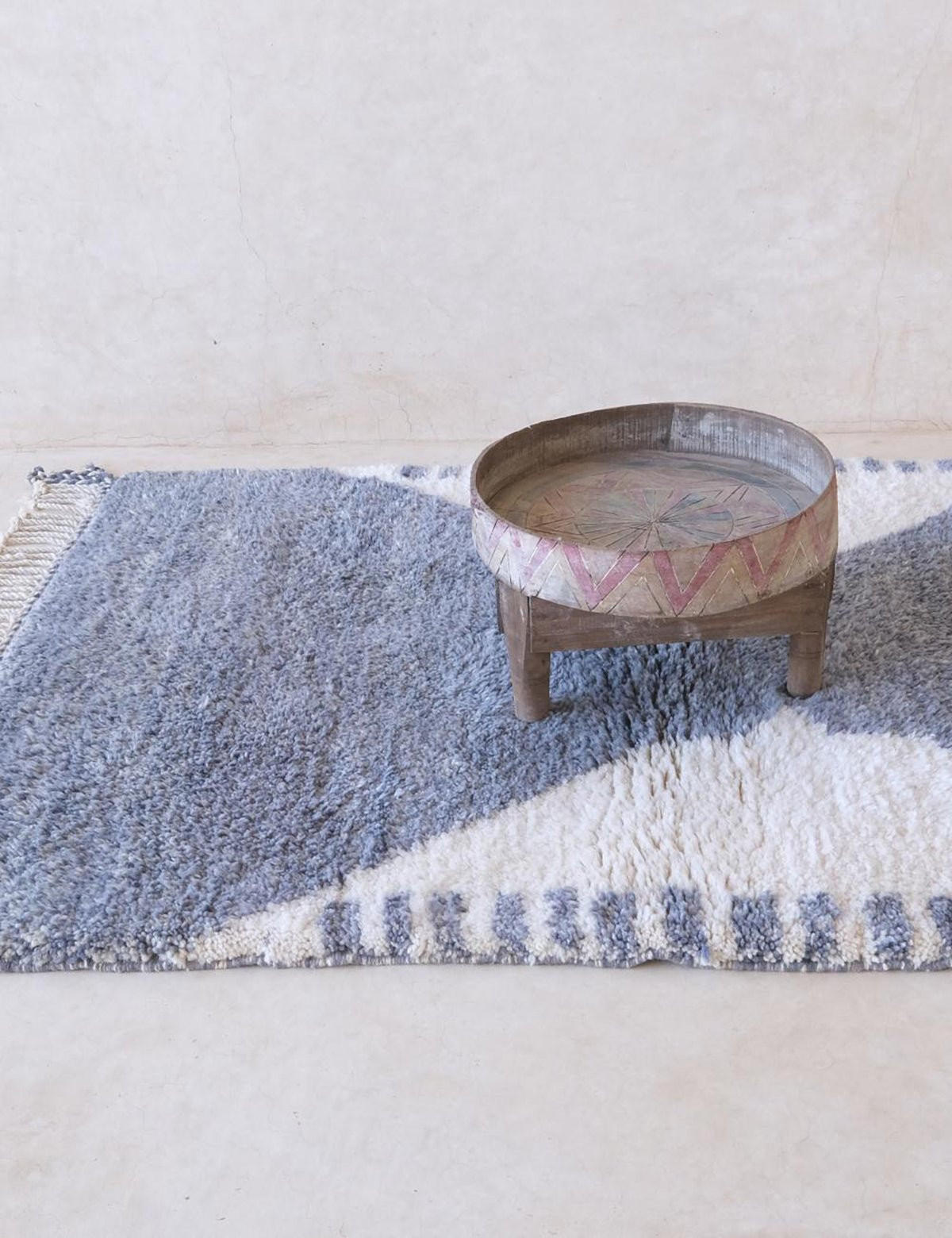 BERBERTEPPICH Prestige elegant 114x 164 cm - Blau, Naturmaterialien (114/164cm) - AFK Living