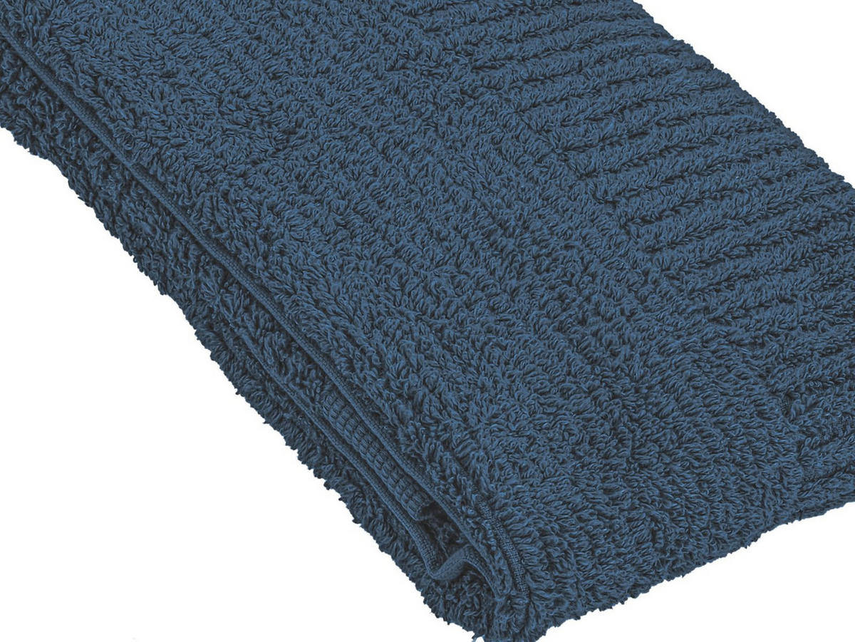 HANDTUCH Classic dark blue 50/100 cm - Blau, Textil (50/100cm) - Zone Denmark
