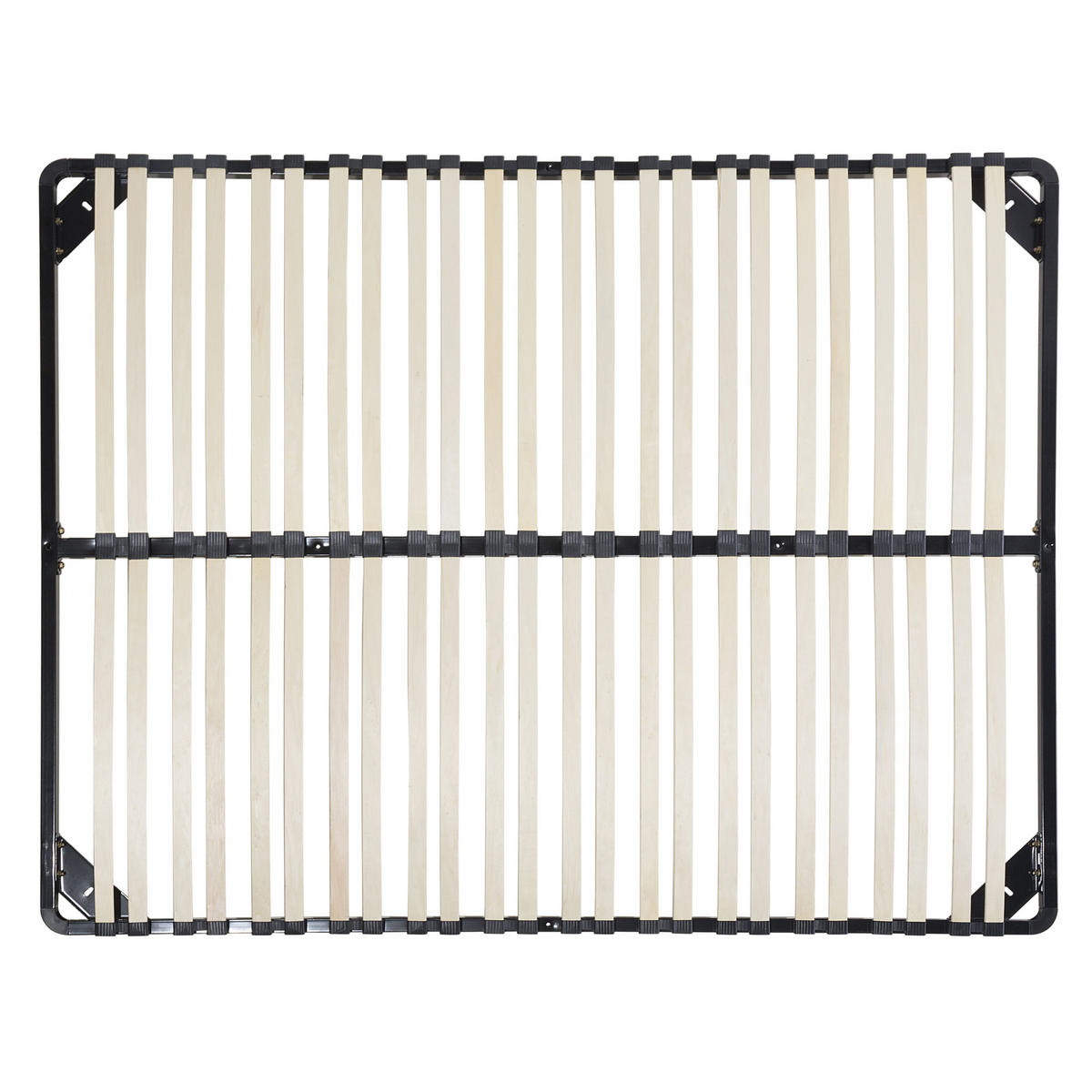 LATTENROST 160x200 cm Schwarz Combourg - Schwarz, Metall (160/9/200cm) - Beliani