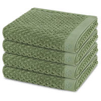 HANDTUCH Harmony 4er-Set - Grün, Textil (50/100cm) - Ross