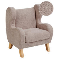 KINDERSESSEL Beige Farum - Taupe/Braun, Textil (45/55/41cm) - Beliani