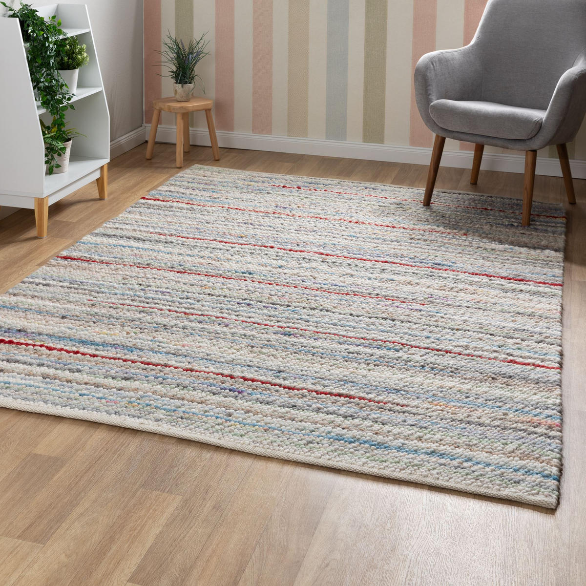 HANDWEBTEPPICH 170/230 cm Barlo - Beige, Naturmaterialien (170/230cm) - Steffensmeier