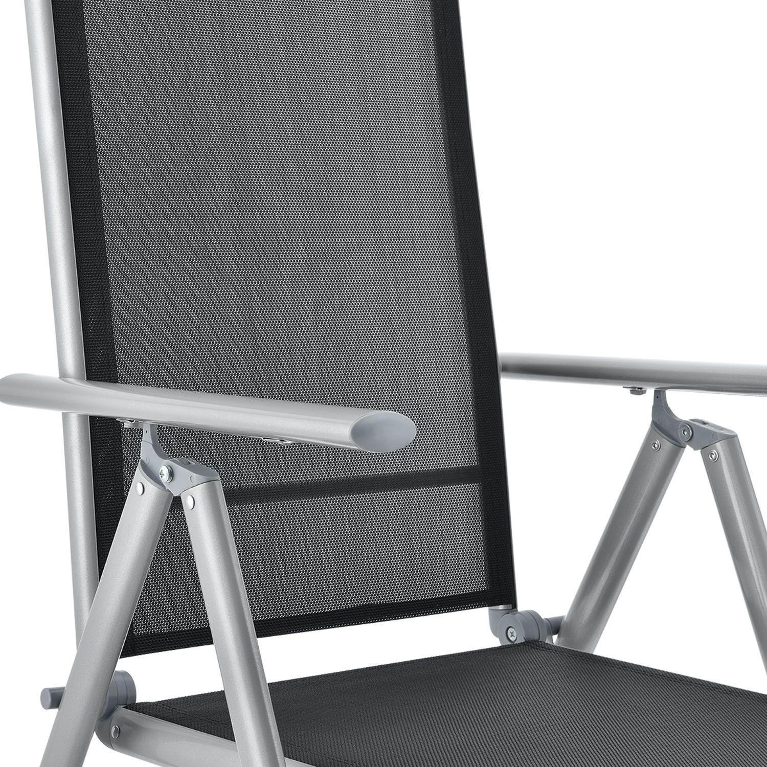 Thumbnail - Juskys Gartengarnitur, Silber, Metall, 7, Gartenmöbel, Gartenmöbel-Sets