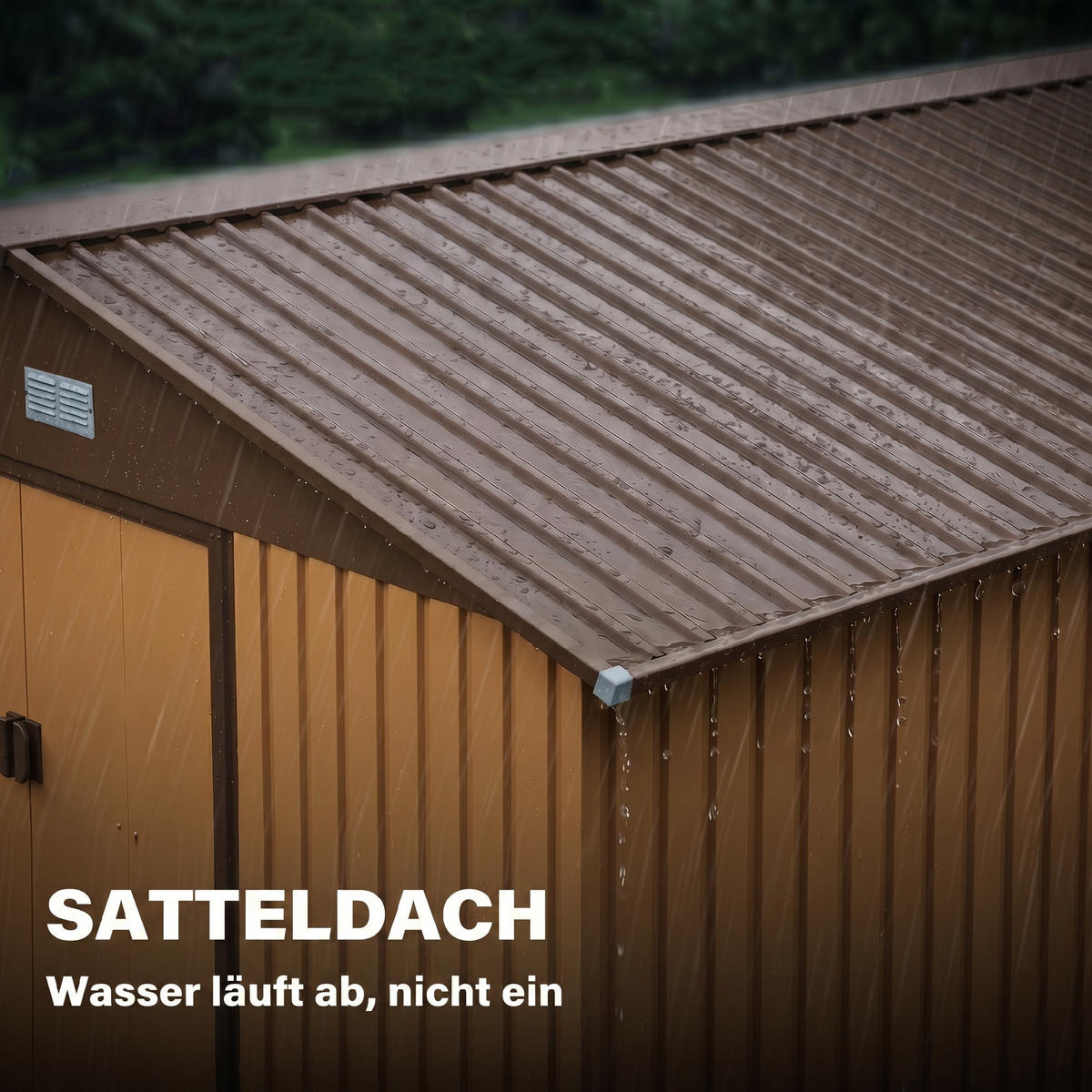 GARTENHAUS Gelb 1 Stück - Gelb, Kunststoff/Metall (340/200/386cm) - GiPP