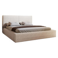 POLSTERBETT 180x200 Morin mit Bettkasten, Boucle, Creme - Creme, Holz/Textil (180/200cm) - Emporius